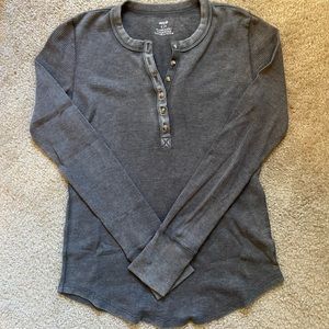 Aerie Waffle Henley Shirt